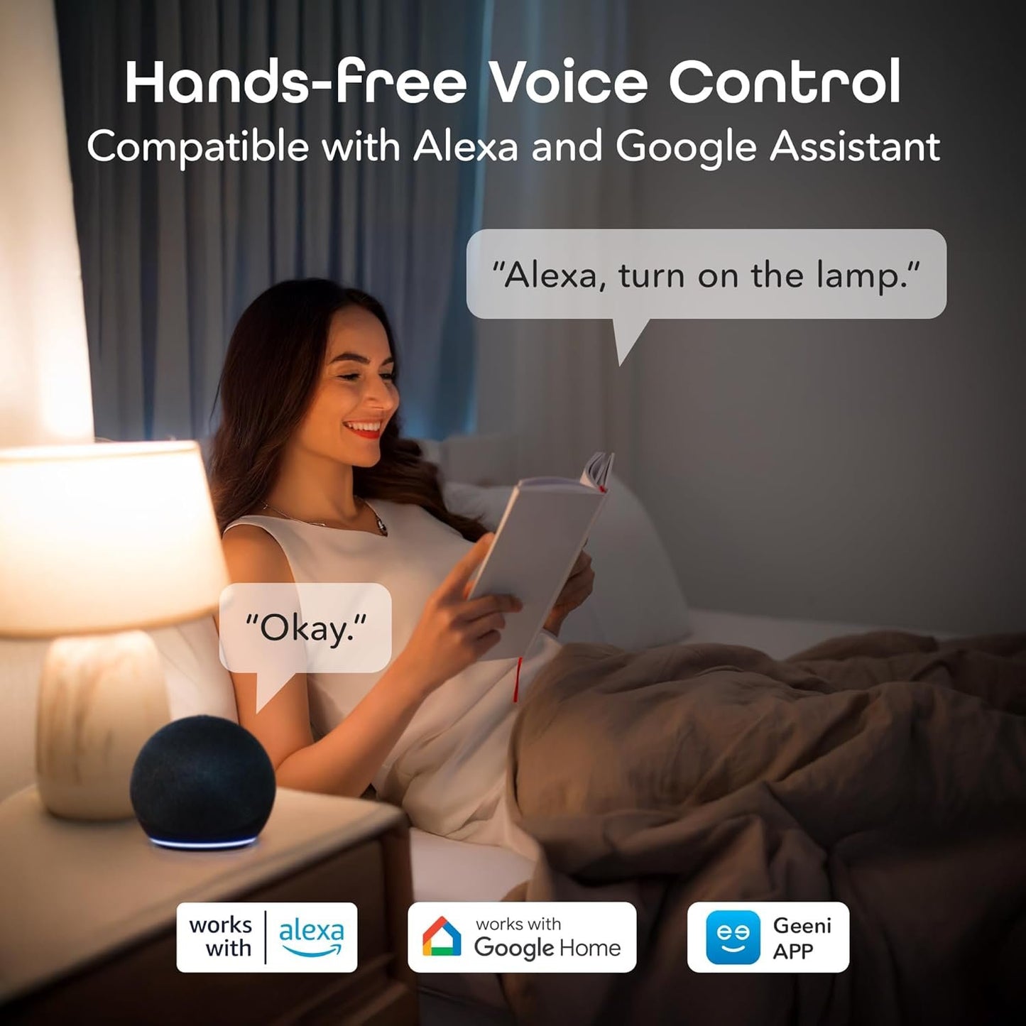 Geeni Prisma 1050 WiFi LED Light Bulb, Multicolor (2700K) – Dimmable LED Bulbs, A21, 75-Watt Equivalent – No Hub Required – Works with Alexa & Google