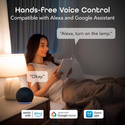 Geeni Prisma 1050 WiFi LED Light Bulb, Multicolor (2700K) – Dimmable LED Bulbs, A21, 75-Watt Equivalent – No Hub Required – Works with Alexa & Google