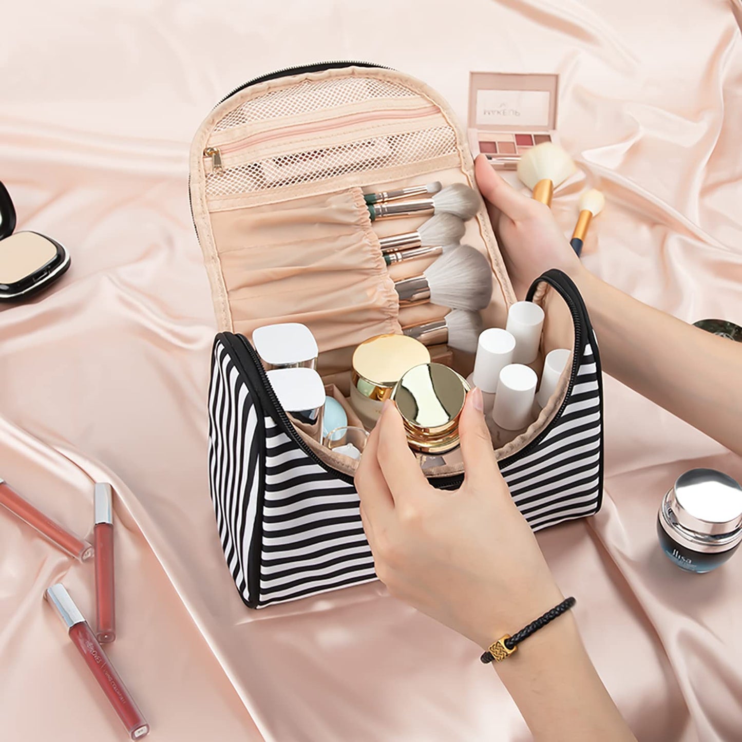 Ethereal Travel Makeup Bag, Toiletry Bag for Women, Make Up Bag, Travel Bag for Travel Accessories Large Capacity Cosmetic Bag