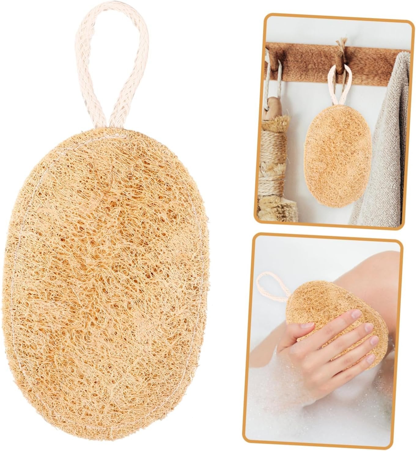 FOMIYES Kitchen Loofah Scrubber Thickened Dish Washing Sponge for Versatile Kitchen Bathroom Durable Loofah