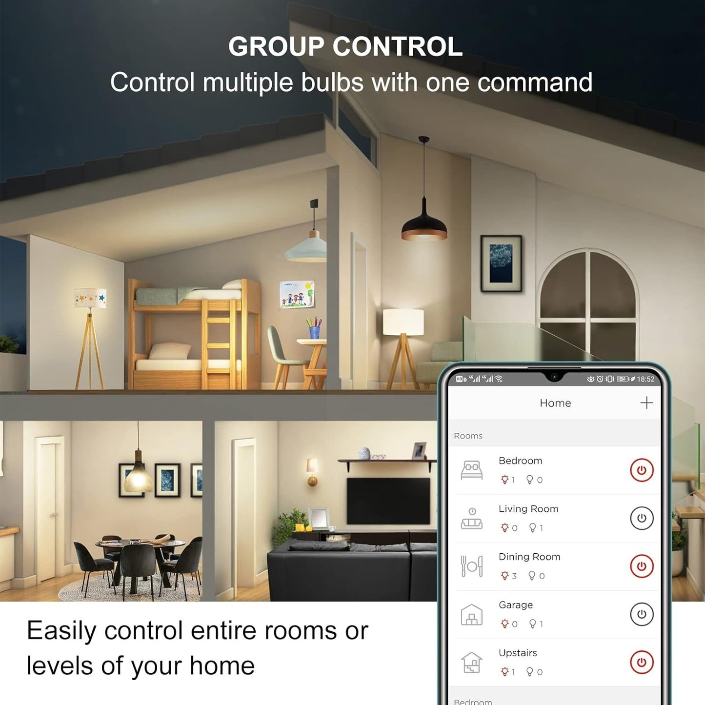 Sengled Smart Light Bulb Starter Kit, Smart Bulbs that Work with Alexa, Google Home, 2700K Soft White Alexa Light Bulbs, A19 E26 Dimmable Bulbs 800LM, 9 (60W Equivalent), 2 Bulbs with Hub