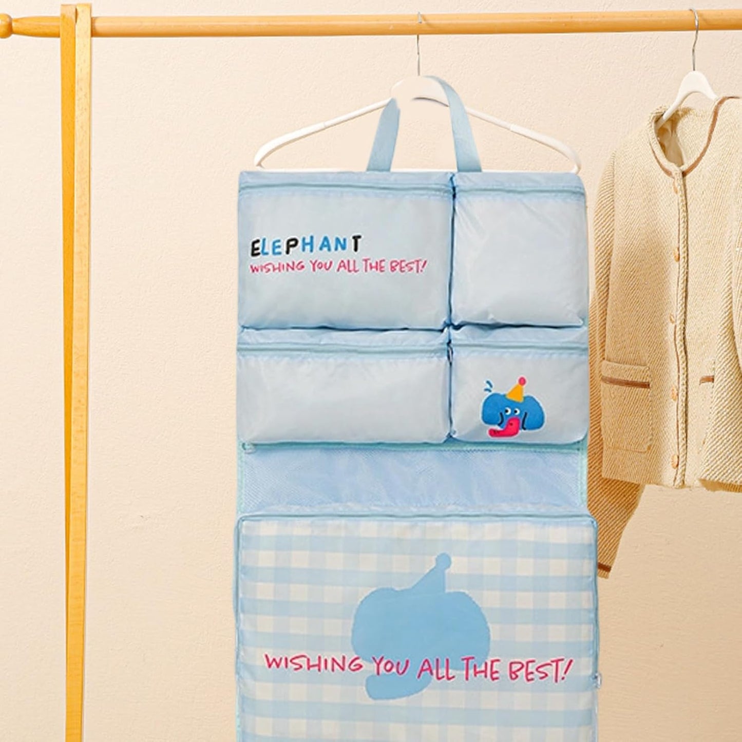 Underwear Storage Bag, Bra Socks Organizer for Travel, Moving Packing Case, Foldable Organization Pouch for Closet Dorm Hotel Daily Use