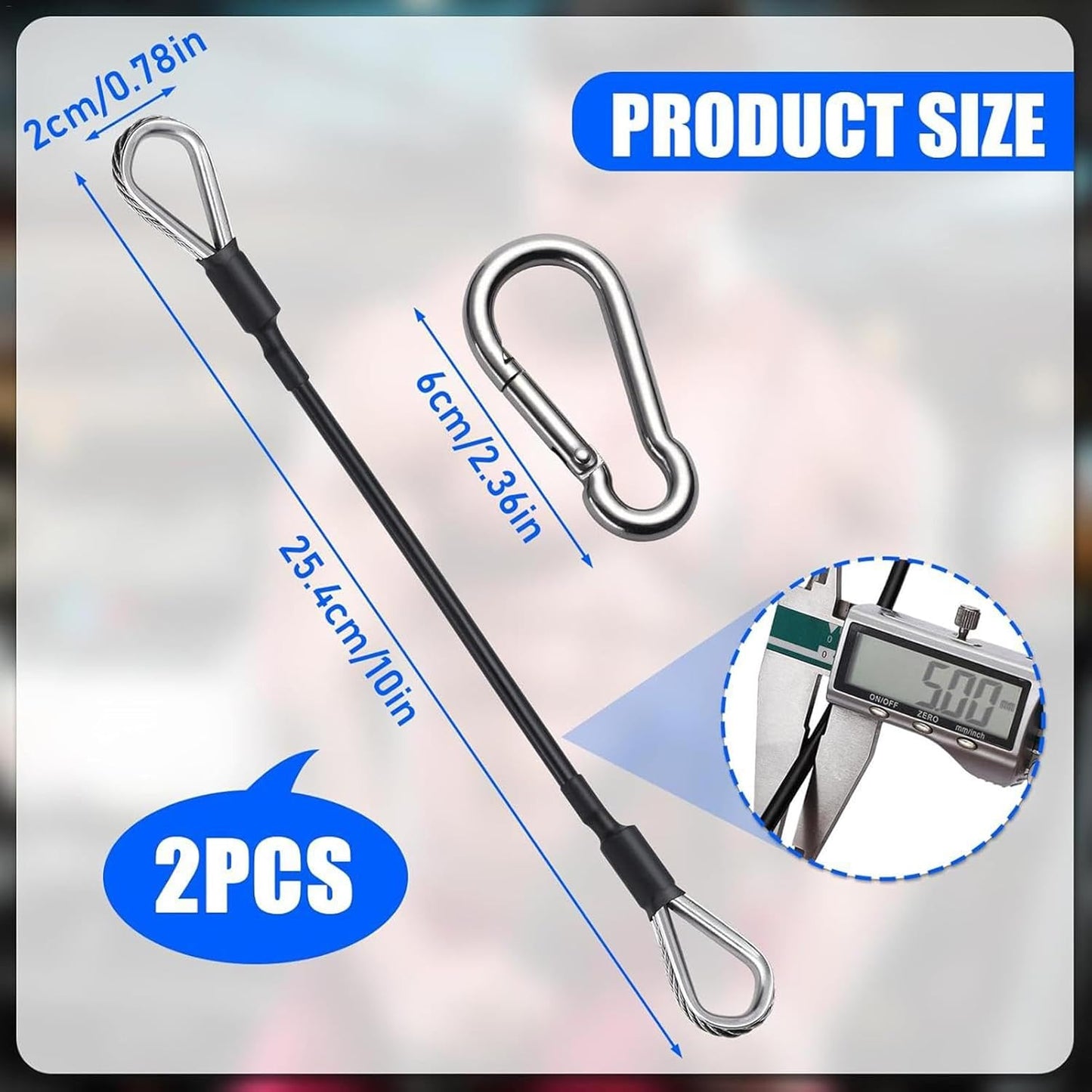 Gym Cable Extension - 2X Pulley System Fitness Cable - Fitness Pulley Cable, Multifunctional Home Gym Cable, Fitness Pulley Workout Cable for Home Exercise Fitness