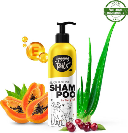 Wagging Tails 5-in-1 Grooming Kit for Pets | Shampoo 6.76 fl oz, Dry Bath 6.76 fl oz, Massage Oil 6.76 fl oz, Paw Butter 1.76 fl oz & Paw Spray 3.38 fl oz | Natural Ingredients | Ideal Gift for Pets