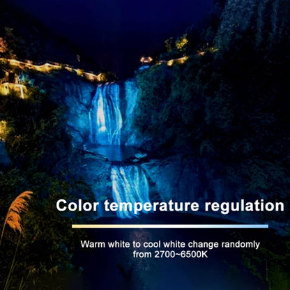 USMCPQVXN Smart Wifi+Ble Led Flood Light Outdoor Waterproof Garden Spotlight Rgb+W+C Colorful Lighting Work with Compatible with Alexa Compatible with Home (220V 100W Rgb W C)/110V 50W/Rgb W C
