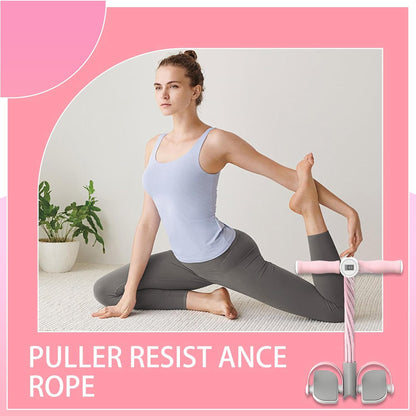 Fitness Pedal Puller Rope, Elastic Tension Training Equipment, Consistent Exercise Efficiency, Pedal Ankle Exerciser for Arms, Abdomen, Stomach, Biceps, Legs, Shoulders, Stretching and Workout Gear
