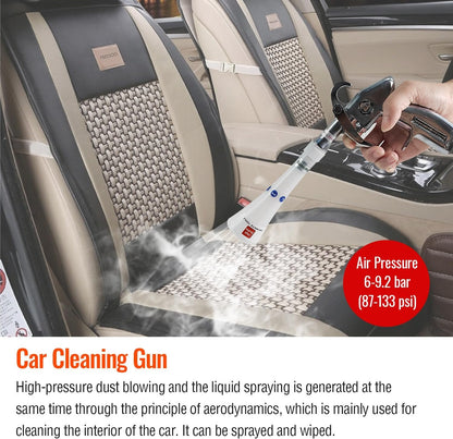 Aluminium Car Cleaning Gun with Tapered Nozzle, Air Blower for Car Detailing, Air Blow Blower Gun for Detailing, Car Detailing Tools, Used for Cars, Velvet, Furniture and Carpets