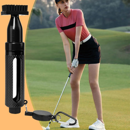 Golf Club Cleaner, Portable Brush, Multifunctional Cleaning Tool, ABS Waterproof Regripping Supplies, Essential for Practice Range and on-The-Go Maintenance, 20 x 4 cm