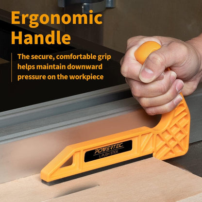 POWERTEC Plastic L-Push Stick | Deluxe