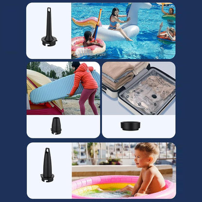 Small Air Pump, Rechargeable Portable Electric, 4.37x3.15in Low Noise Fast Inflation, Wireless Lightweight Design, Travel Pool Floats for Outdoor Gear, Float Pumps, Men