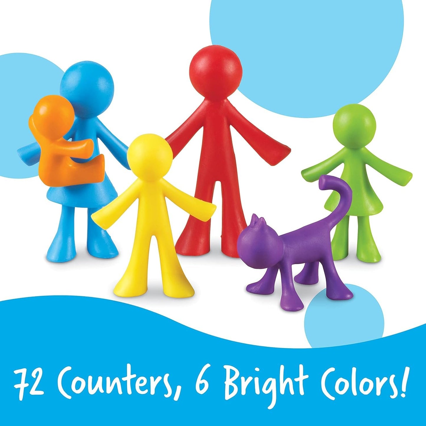 Learning Resources All About Me Family Counters, SEL, Assorted Colors and Shapes, Set of 72, Ages 3+
