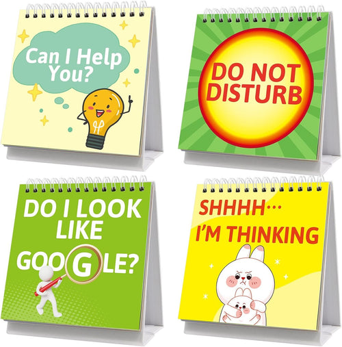 Funny Desk Signs 30 Cute Flip Over Messages for Office Supplies Desk Accessories