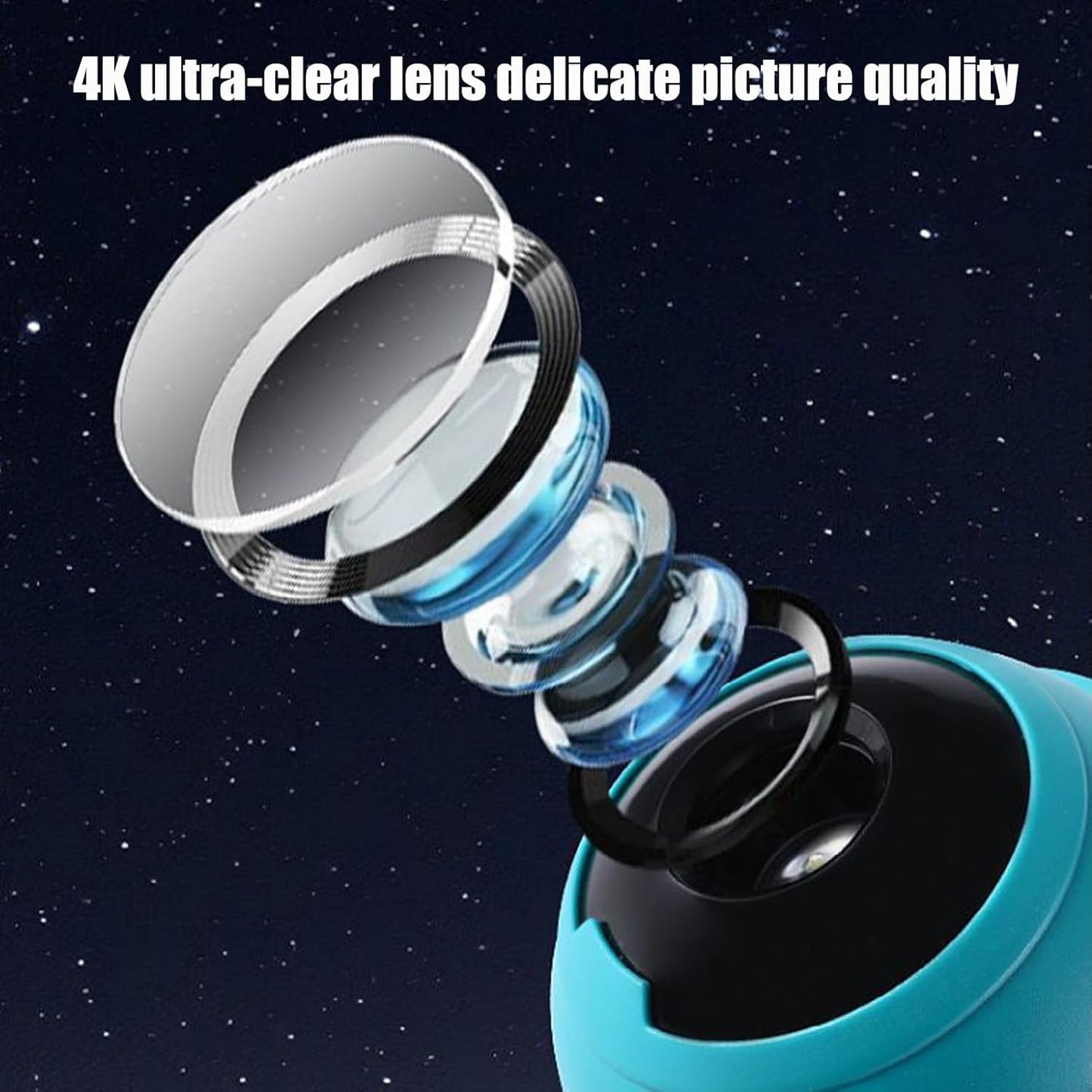 Generico Astronaut Projector Night Light, Rotating Smart Kids, Bedside Lamp Bedroom, 9x7.5x19cm Nursery, Living Room, Desktop, and Workplace Decorative Lighting Light Solution Adds Charm