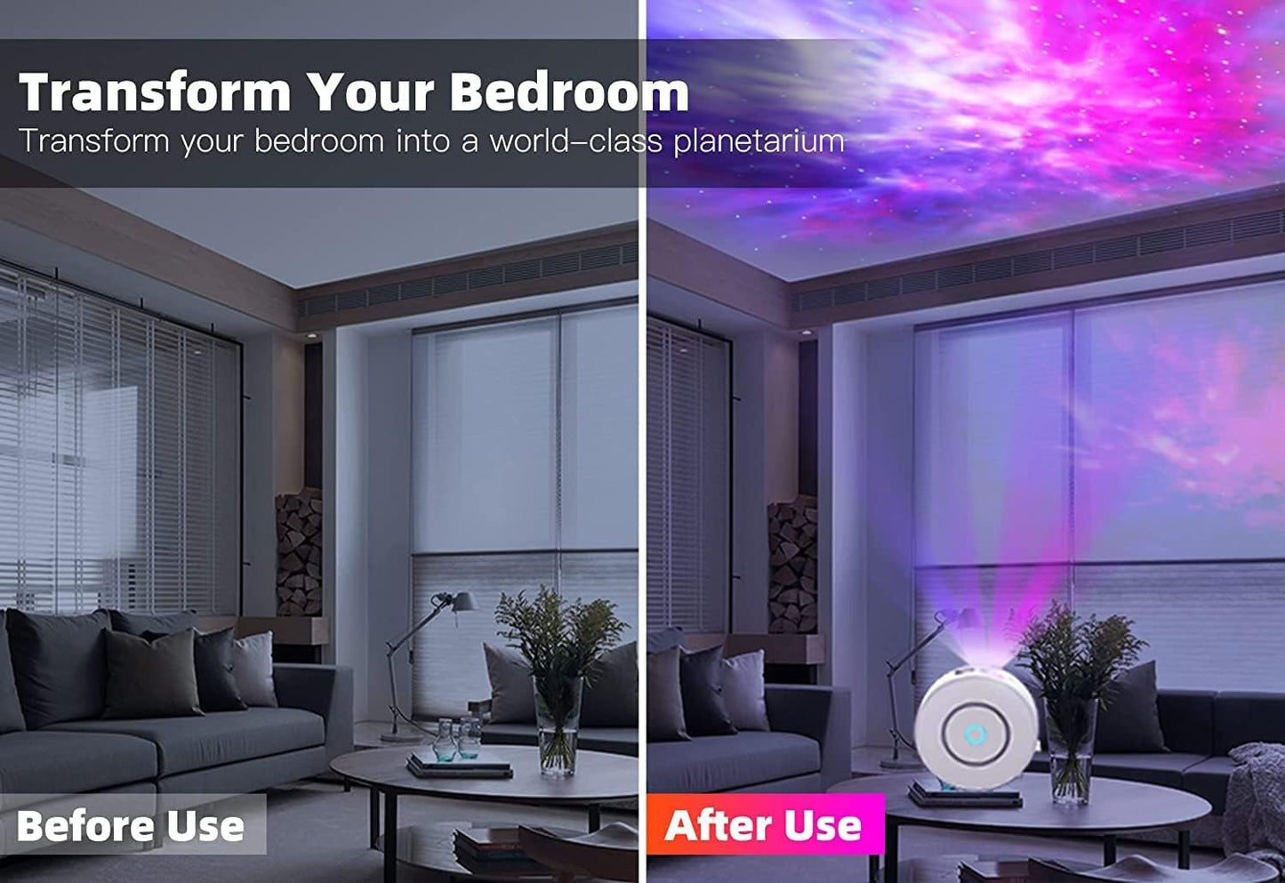 Anyuainiya Star Projector Galaxy Light for Bedroom, Smart APP & Voice Control Nebula Projector, Perfect Christmas Hoom Decor Compatible with Alexa & Google Home, Rotatable and Adjustable Cloud Stars