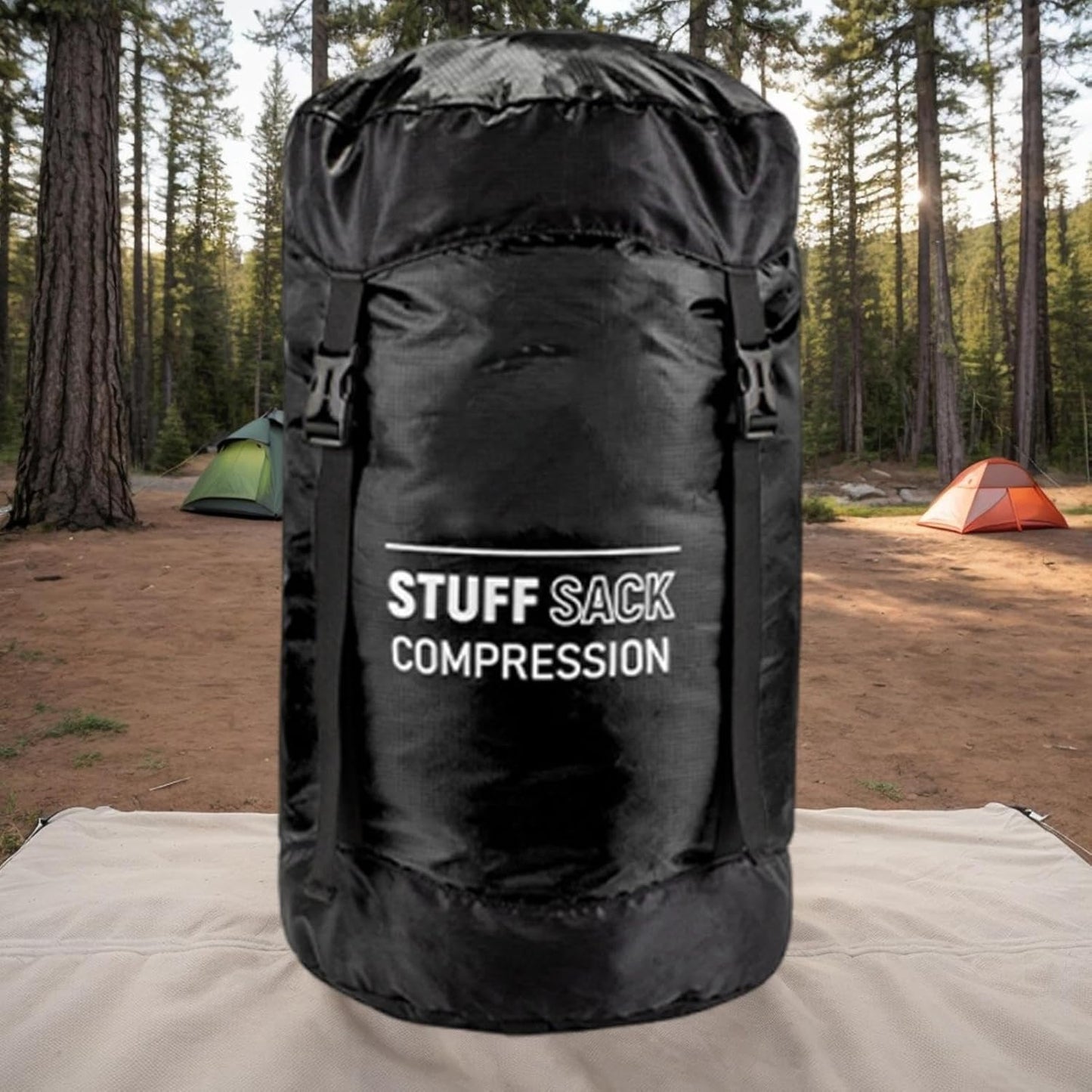 Backpacking Compression Bag | Waterproof Stuff Sacks for Backpacking,Lightweight Outdoor Gear, Quick-Dry Storage Pack for Travel