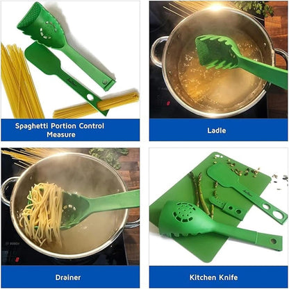 Povanjer Set Utensili da Cucina, Gadget da Cucina,Utensili da Cucina 8 in 1 | Set di Utensili da Cucina riutilizzabili, Utensili da Cucina per friggere, cuocere al Forno, Cucinare
