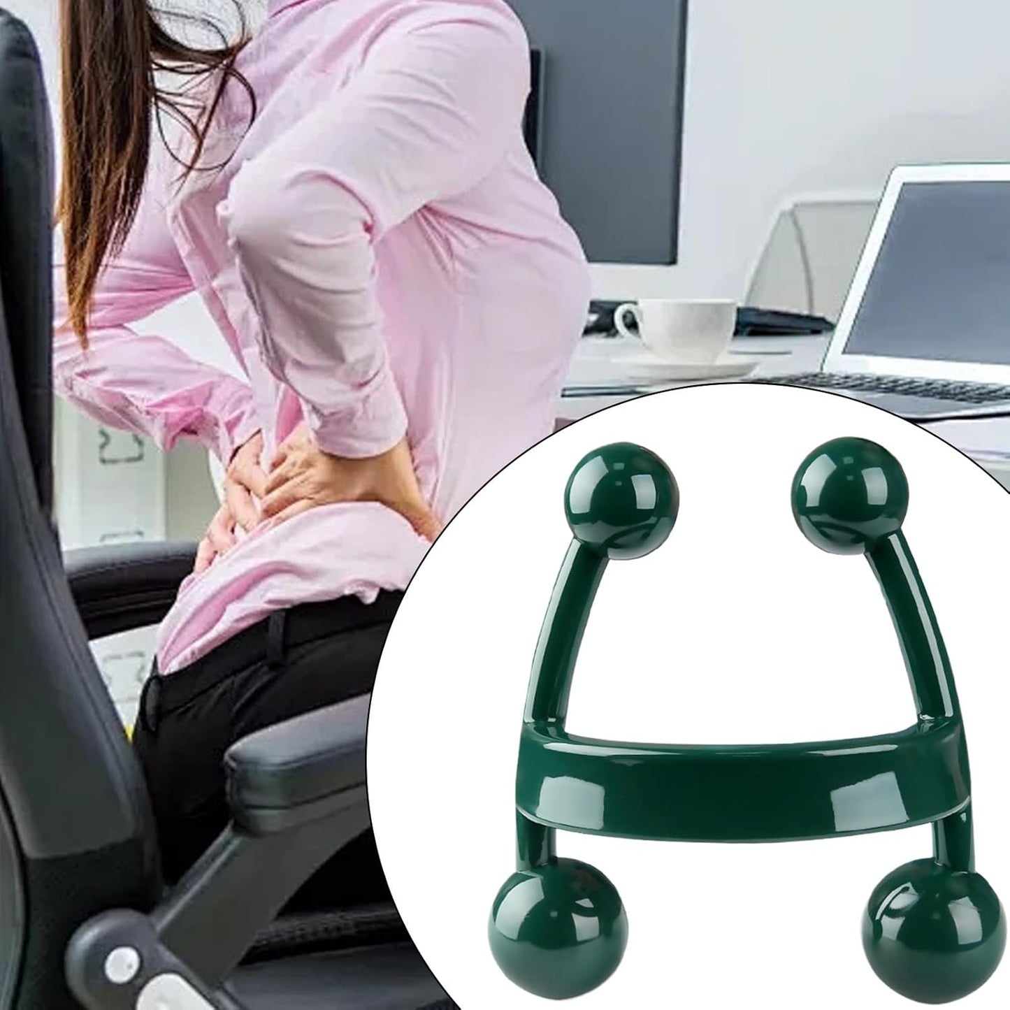 Gihioue Handheld Massager,H-Shaped Portable Body Massage Tools | Health Care Product, Fitness Equipment For Sole, Feet, Whole Body
