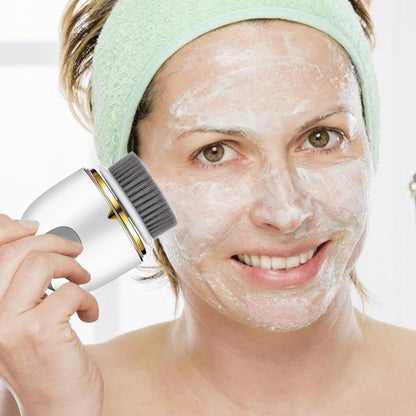 Gentle Brush | Facial Skincare Tools | Deep Cleaning Facial Brushes | Portable Cleansing Device | Compact Skin Scrubber | Waterproof Facials Brush for Travel, Home, Business Trip