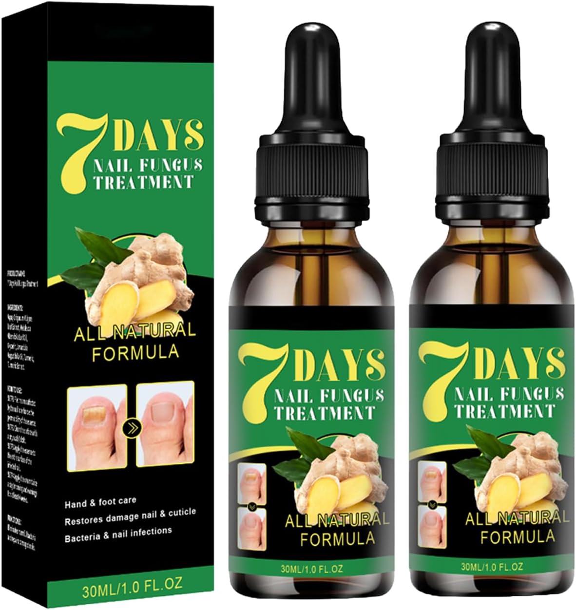 Ginger Growth Care Serum，Helps Nails Healthy Grow (2pcs)