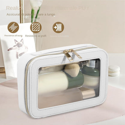 Clear Makeup Bags, Makeup Bag Clear, Makeup Bags Clear, Multifunctional Makeup Organizer, Waterproof Travel Makeup Bag, Transparent Makeup Bag, Zippered Cosmetic Bag for Women, beige, Please refer to