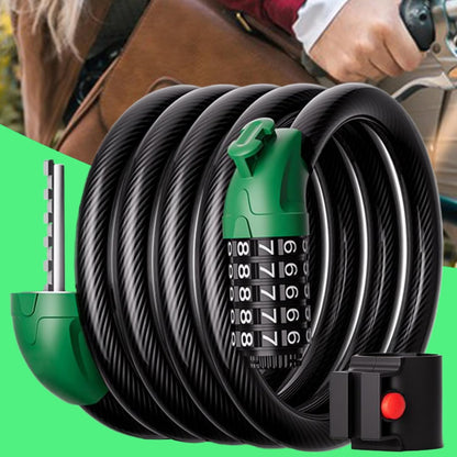 Combination Bike Lock, Security Chain Lock, Digit Code Anti Theft Gear for Motorcycle,47 Inches, Scooter, Door, Gate, Stroller, Outdoor Travel Safety, Long Lasting