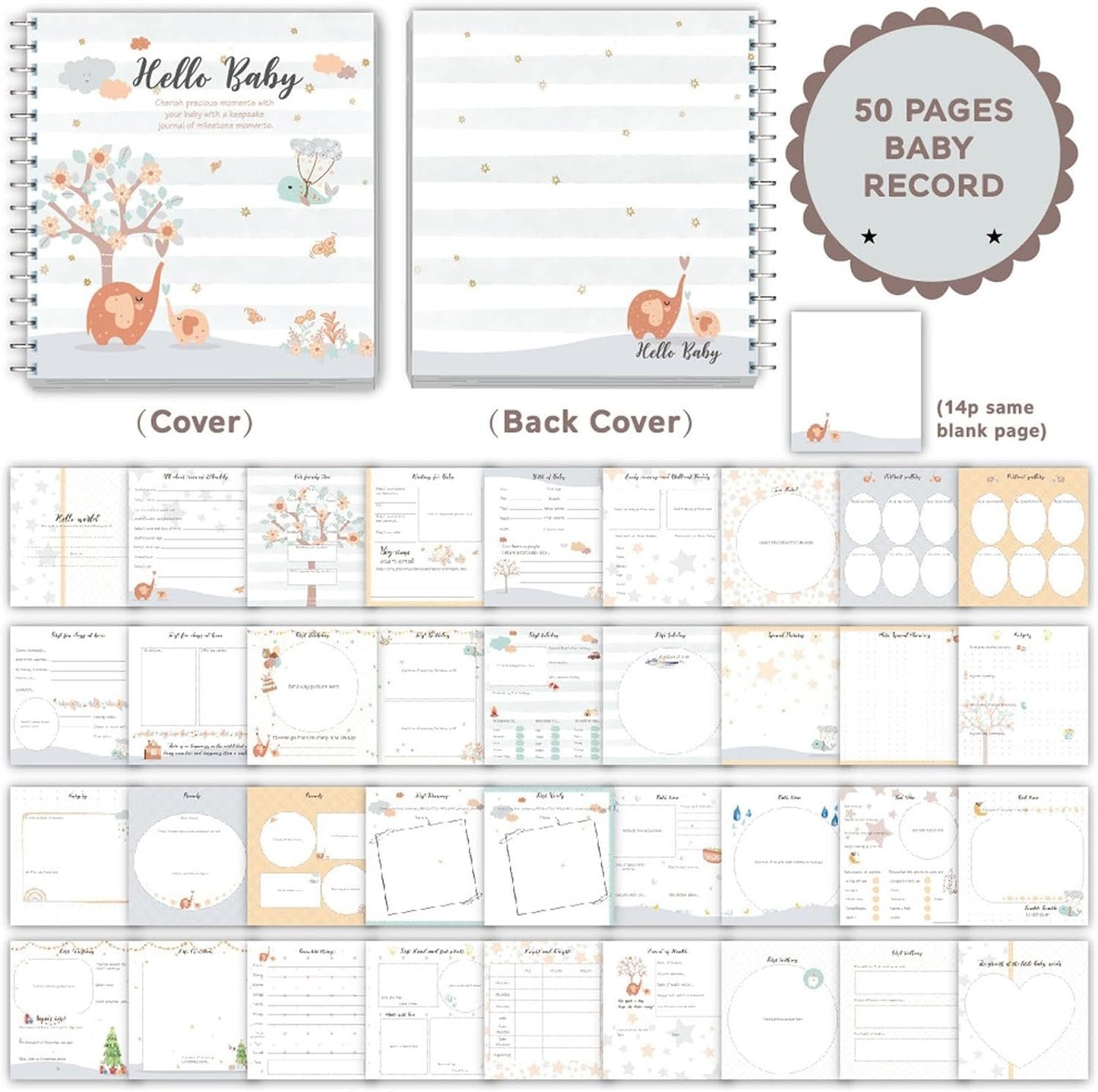 Baby's Daily Care Planner | A4 Daily Activity Log,Practical Baby Feeding Log, Baby Care Journal, Portable Baby Tracking Journal for Monitor Nursing