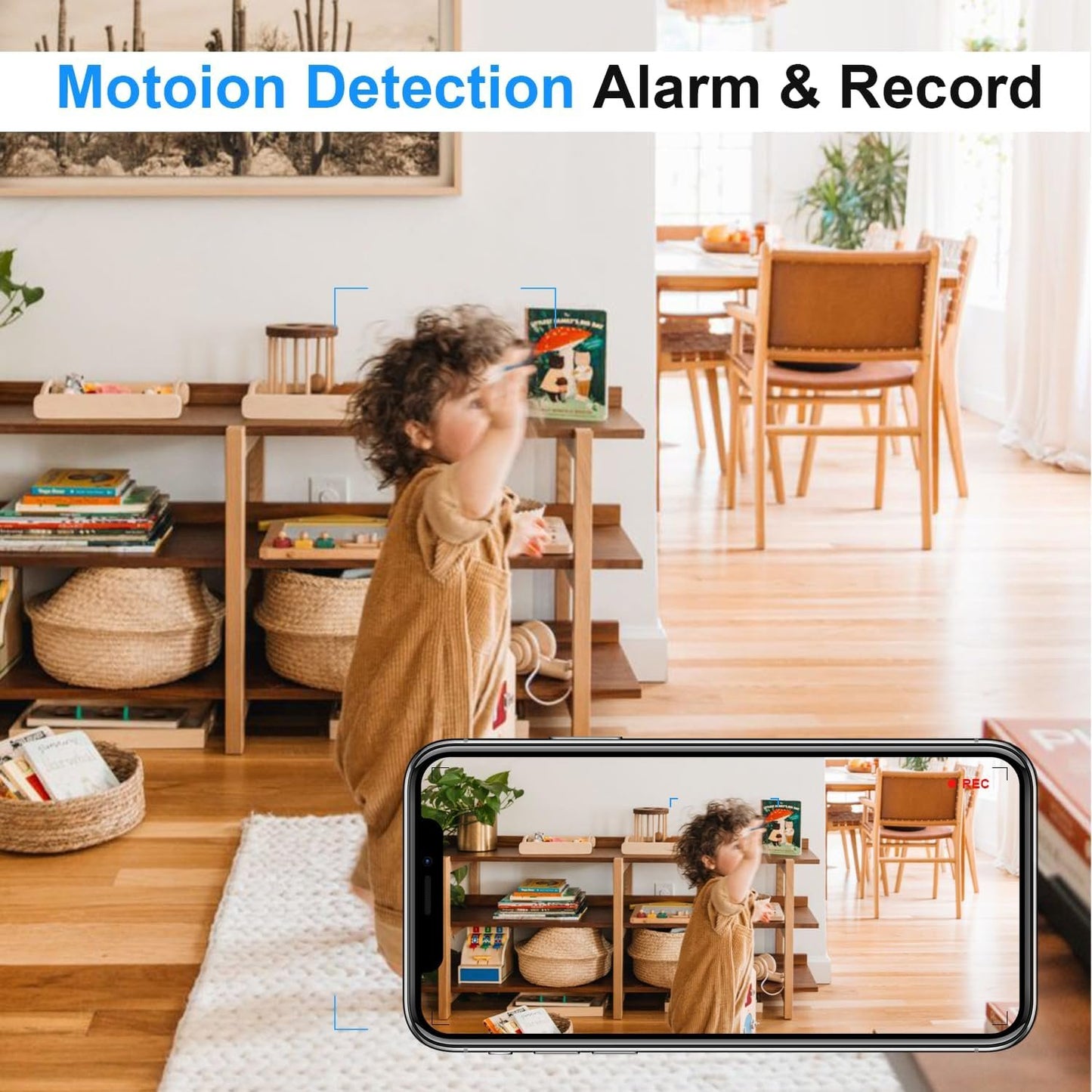 USB Charger Camera - HD 1080P Mini WiFi Security Camera - Small Micro Wireless Nanny Cam for Home Indoor Security