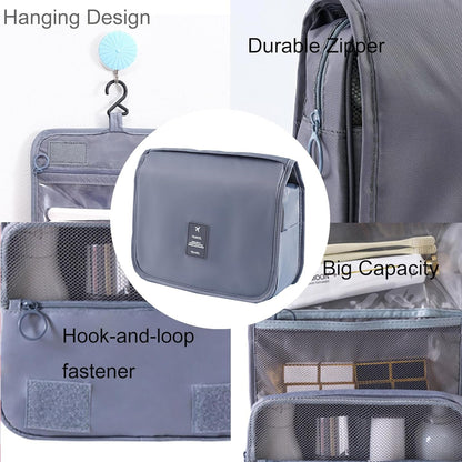 Yeegras Travel Toiletry Kit Bag for Women, Hanging Hygiene Toiletry Bag with Multi-Pockets, Toiletry Bag for Traveling Easy Clean, Travel Organizer Bag Gray, Simple