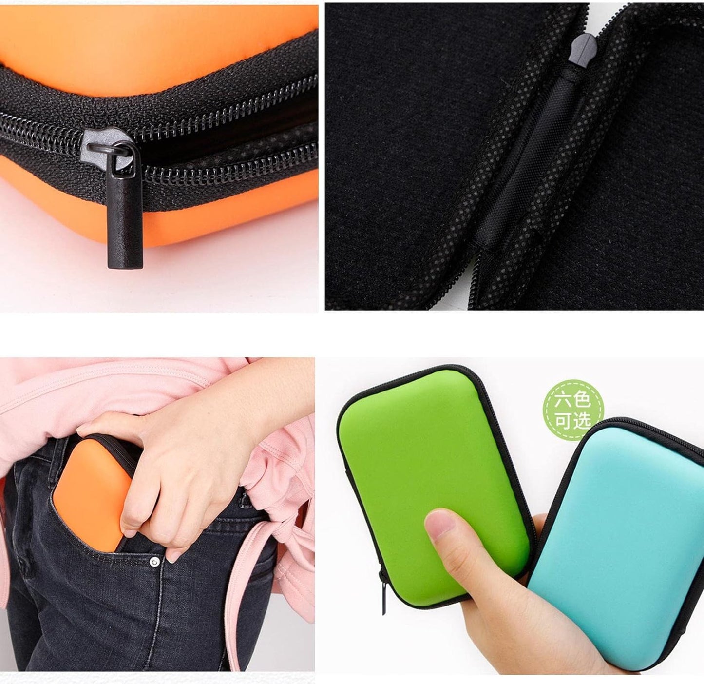 Travel Jewelry Case Small, Board Game Storage Box | Zippered Small Bag Mini Travel Makeup Carrying Case Cosmetic Bag Portable Accessories Organizer Little Pouch for Little Items