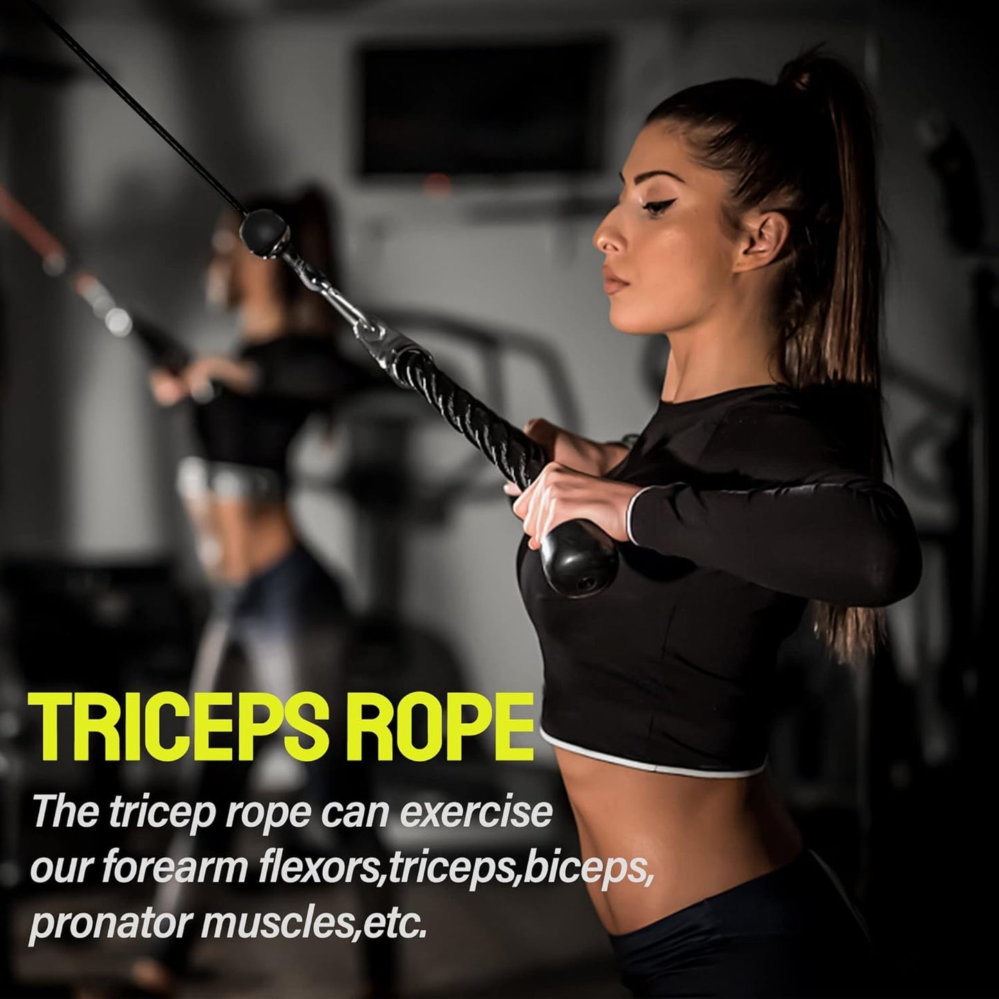 Weight Cable Pulley System Gym, Upgraded Fitness LAT and Lift Pulley System Attachments for LAT Pull Down, Biceps Curl Workout, Tricep, Arm and Leg Exercise Home Gym Equipment. (Gravity Pulley Set)