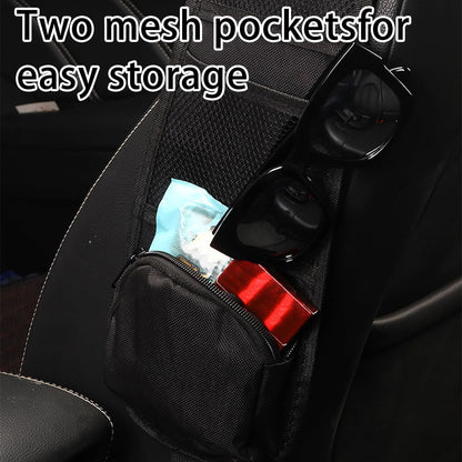 TSUGAMI Car Seat Side Organizer, Auto Seat Storage Hanging Bag, Multifunctional Stuff Holder with Mesh Net Pocket, Hold Phones Wallet Glasses Drink, Interior Accessories for Car, SUV, Truck (2 pcs)