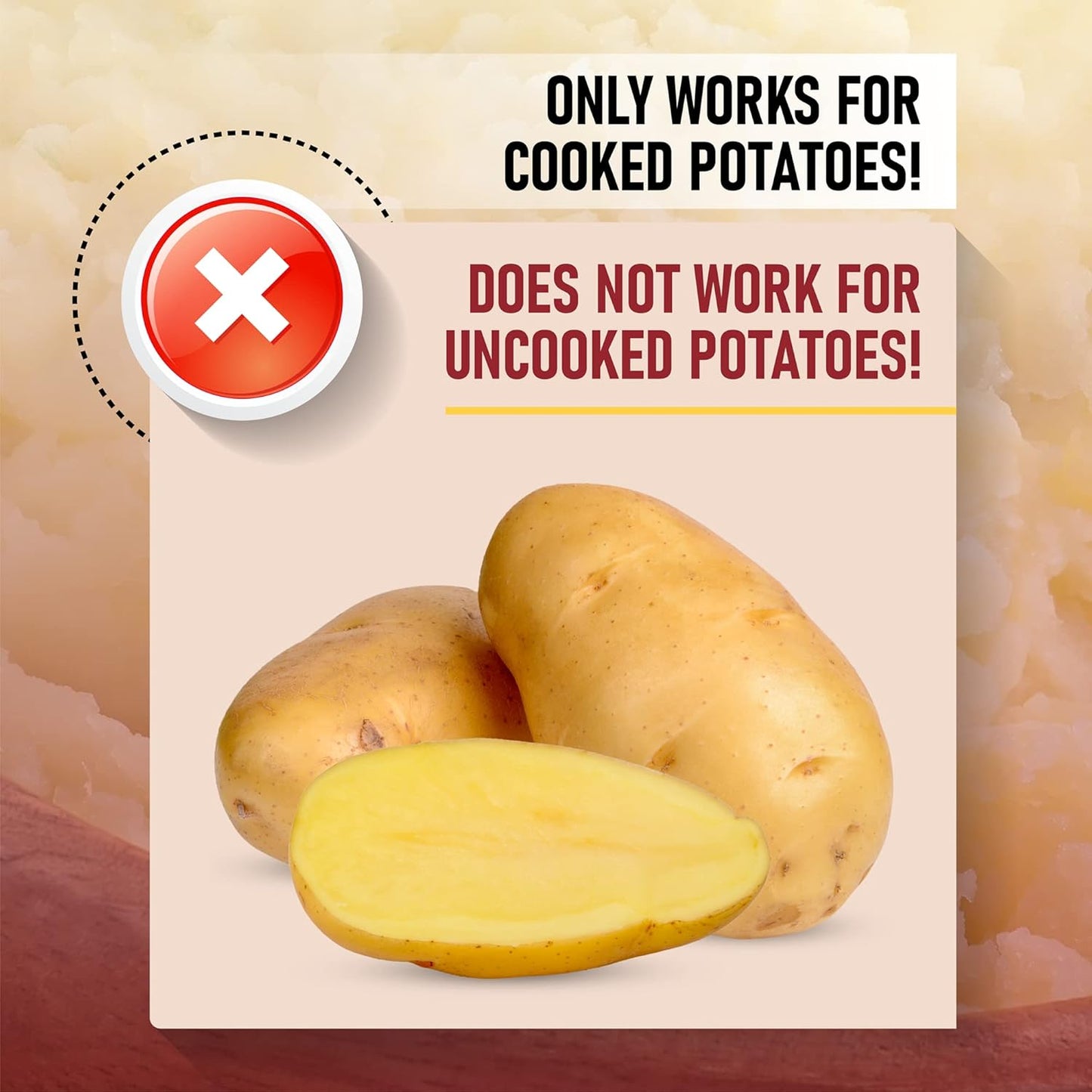 Cook Army Potato Ricer Stainless Steel - Professional 15 Oz Potato Masher Kitchen Tool with 3 Interchangeable Discs, & 3 in-1 Veggie Potato Peeler Gadget. Make Perfect Mashed Potatoes Every Time