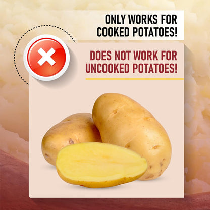 Cook Army Potato Ricer Stainless Steel - Professional 15 Oz Potato Masher Kitchen Tool with 3 Interchangeable Discs, & 3 in-1 Veggie Potato Peeler Gadget. Make Perfect Mashed Potatoes Every Time