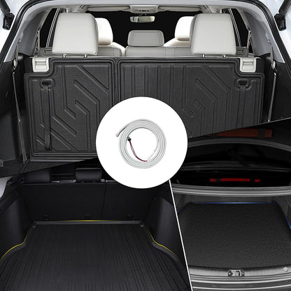 Car Trunk Light Strip, Ambient Vehicle Lighting, 6,5in Flexible Cuttable LED Design, Easy Installation with Strong Adhesive, Rear Trunks Decoration for Men and Women