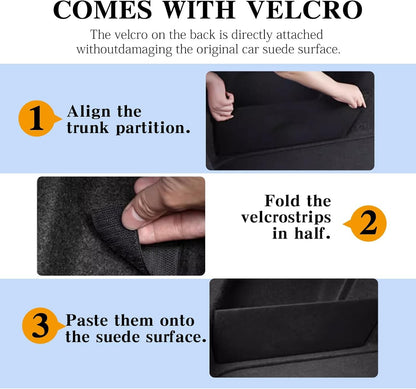 Frencstr Rear Trunk Organizer Side Divider Sticker fit for 2016-2021 Honda Civic 10th Gen Hatchback Trunk Side Storage Baffle Partition Board for Honda Civic Accessories 2PCS