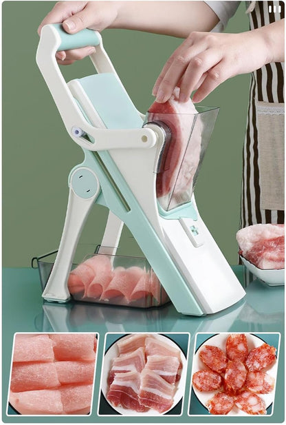 jamgeery Slicer Vegetable Cutter - Food Cutter Slicer - 5-in-1 Adjustable Kitchen Tools for Home Cutting Slicing Cooking Shredding Vegetable Fruit Salad Prep