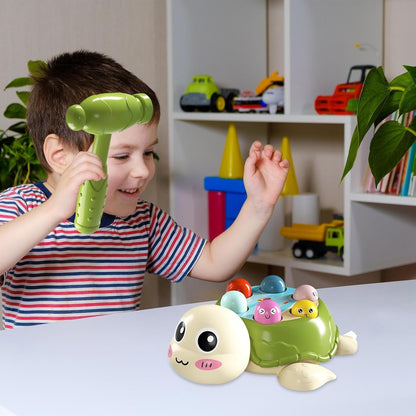 Nuyhgtr Mole Game, Turtle Educational Pounding Toys, Developmental Interactive Learning, Cute Mole Games, Ideal for Kids, Boys And Girls, Play Activity 7.68x6.3x2.72 inch