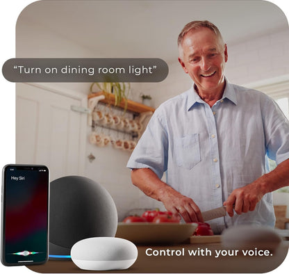 Globe Electric 50069 Wi-Fi Smart 6" Ultra Slim LED Recessed Lighting Kit 2-Pack, No Hub Required, Voice Activated, 12 W, Multicolor Changing RGB, Tunable White 2000K - 5000K, 800 Lumens, Wet Rated