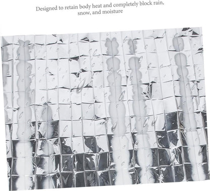 CIYODO 5 Pcs First Aid Blanket Emergency Thermal Blanket for Outdoor Emergency Blanket Survival Blanket Emergency Thermal Blankets Outdoor Emergency Thermal Blanket Kits The Pet Silver