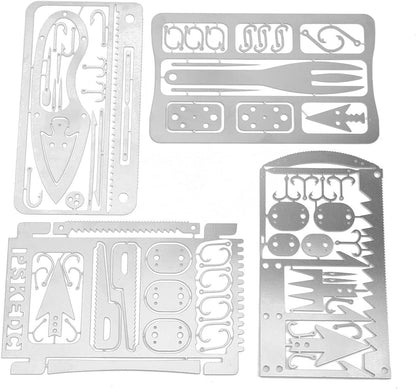 Emergency Preparedness Items, Clever Combination Camping Survival Kits Preservative Survival Card for Emergency Survival Kits Travel Tools, and Hiking Kits