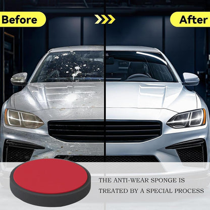Car Wax Applicator Pads, Auto Polishing Sponge, Reusable Scratch Foam, Smooth Grip Design for Tire Shine, Dashboard Detailing, Interior Exterior Cleaning