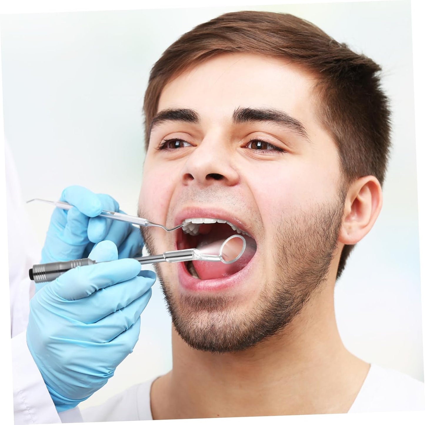 ERINGOGO Stainless Steel with Light Oral Care Tool for Home Use Durable and Easy to Clean