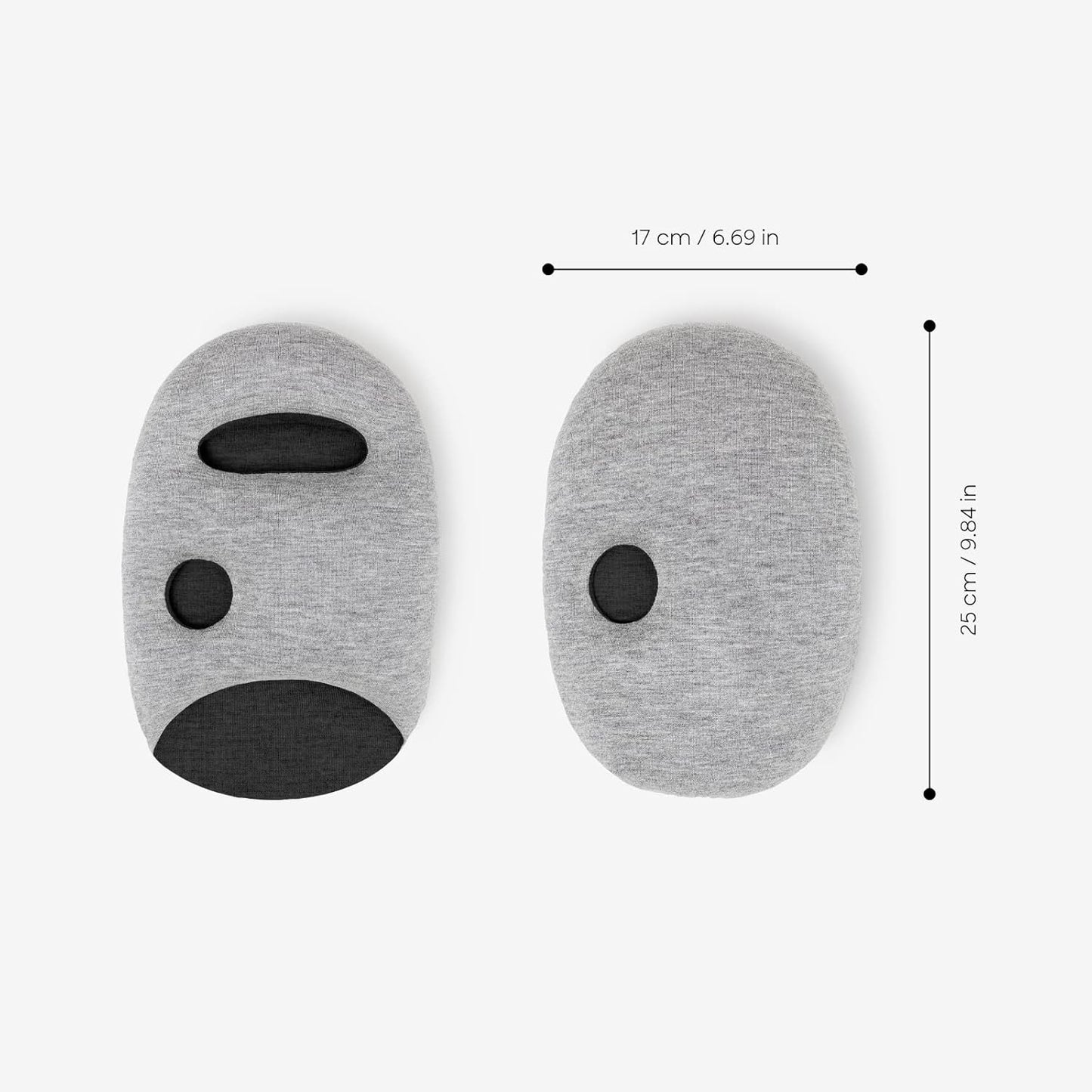 Ostrich Pillow Mini Travel Pillow for Airplanes, Car, Office, Neck Support for Flying, Power Nap Pillow, Travel Accessories for Women and Men - Colour Blue Reef