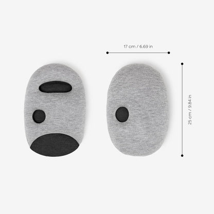 Ostrich Pillow Mini Travel Pillow for Airplanes, Car, Office, Neck Support for Flying, Power Nap Pillow, Travel Accessories for Women and Men - Colour Blue Reef