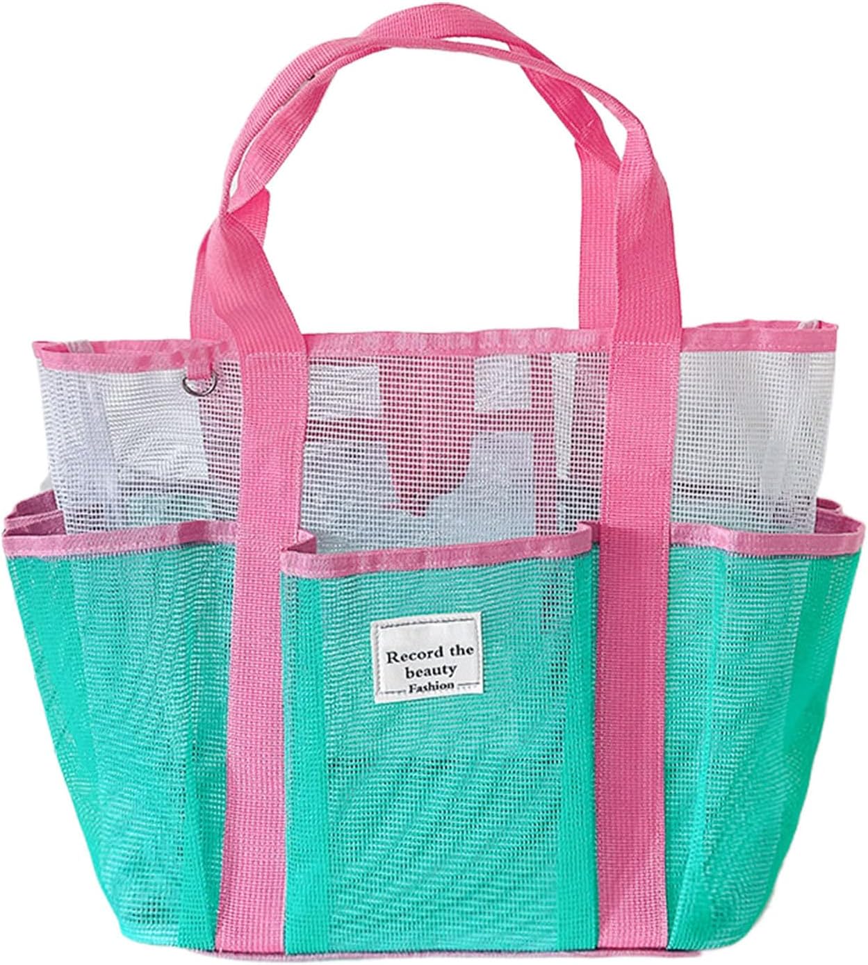 Generico Beach Bag Tote, Large Mesh Bags, Reusable Luggage, Ideal for Travel, Outdoor, Cruise, Picnic, Camping, Hiking, Lake, Family Resort, Gym, Boat, Sports 11.22 x 7.2 x 19.09 Inch