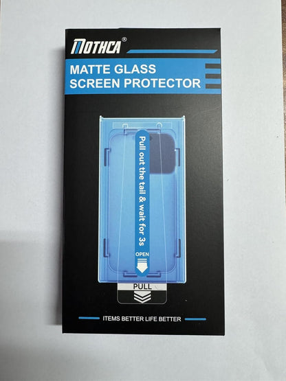 Mothca 2 Pack Matte Privacy Screen Protector for iPhone 16 Pro, Anti Spy Anti Glare Full Coverage Tempered Glass Film Anti-Fingerprint, 6.3 inch