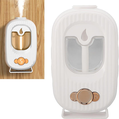 Automatic Fragrance Dispenser, Desktop and Wall Mounted Air Freshener Dispenser with 5 Levels Adjustable Settings, Wireless Portable Aromatherapy Machine for 60m² Coverage