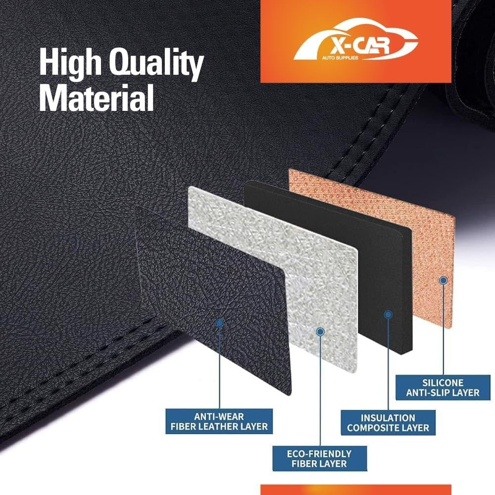 X-CAR Dash Mat for Kia Seltos 2022-2025 Non-Slip Microfiber Pad Cover Interior Accessories