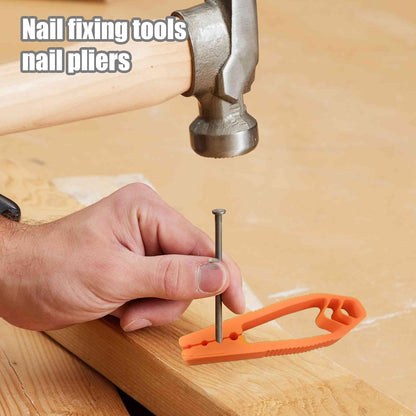 Nail Holder, 3D Printed Safety Folding, Secure Anti-Smashing Finger Protection Tool, Woodworking Home Repair Aid for Nail Positioning, Hammering 10 cm