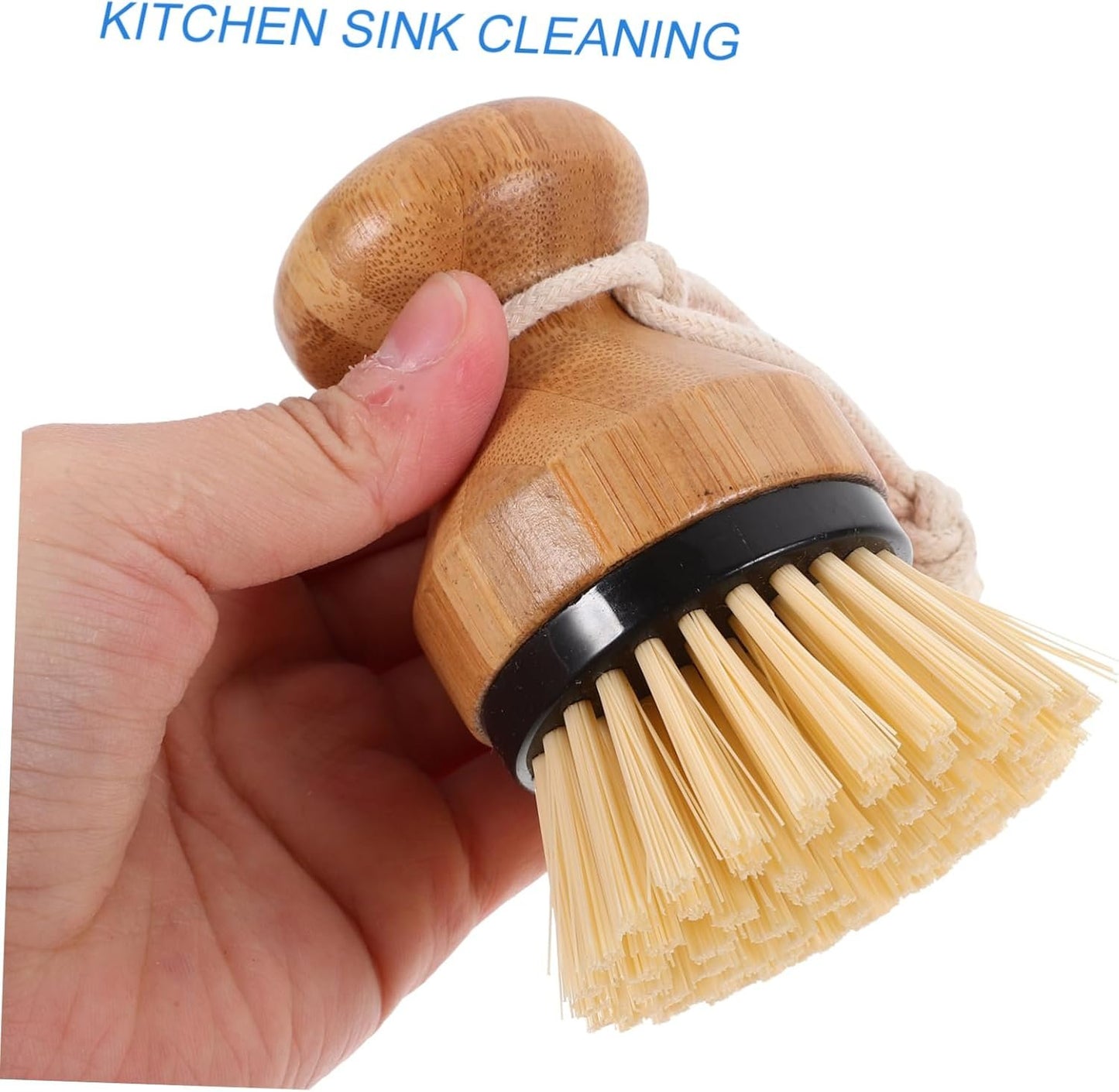 Alipis 2pcs Handle Dish Brush Ergonomic Dish Scrubber for Pots Pans Sinks Stovetops Kitchen Cleaning